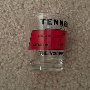 T-13: Tennessee The Volunteer State Whiskey Shot Glass Souvenir Collectible